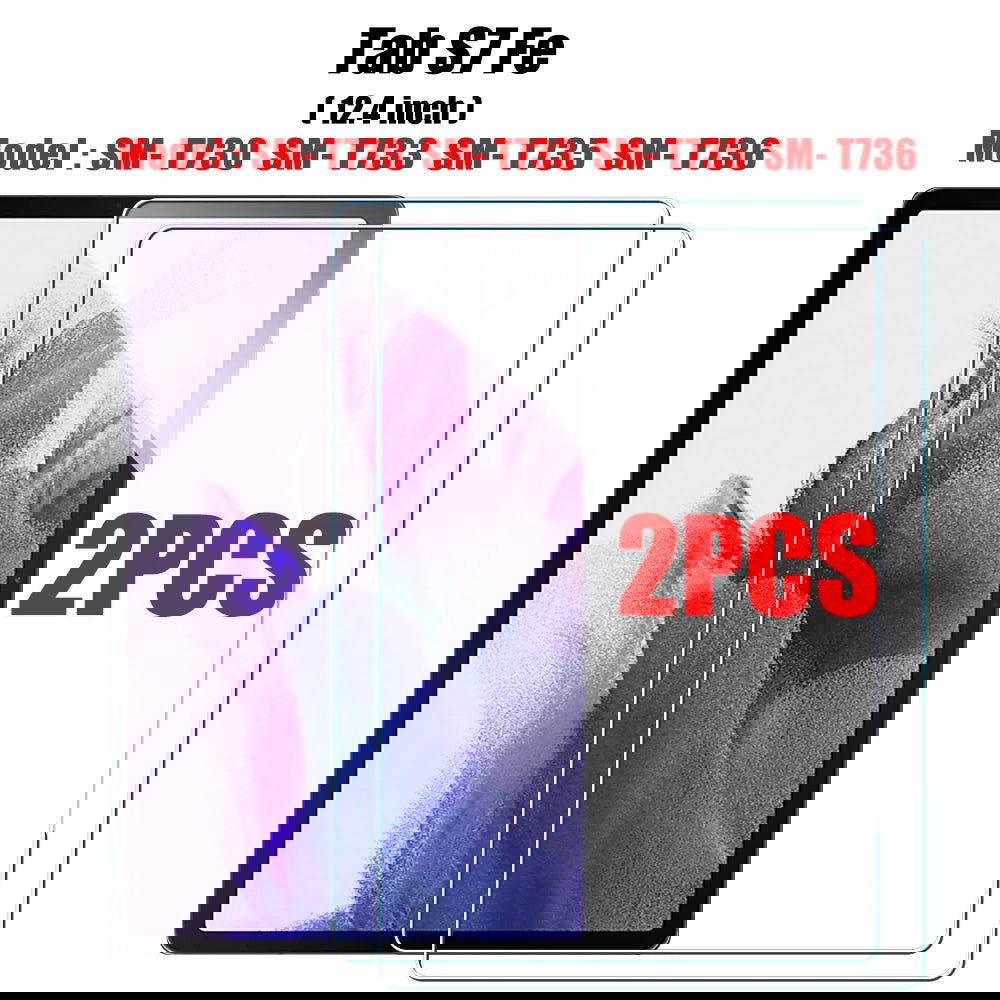 2PCS Tempered Glass Screen Protector for Samsung Galaxy Tab S8 Ultra Plus S6 Lite S7 Fe A7 Lite A8 S9 A9 Tablet Accessories Film - Slobuy