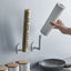 2PCS White Kitchen Hole Free Hook Traceless Storage Rack Shelf Shelves Pot Cover Cup Rack Kitchen Storage Holder - Slobuy