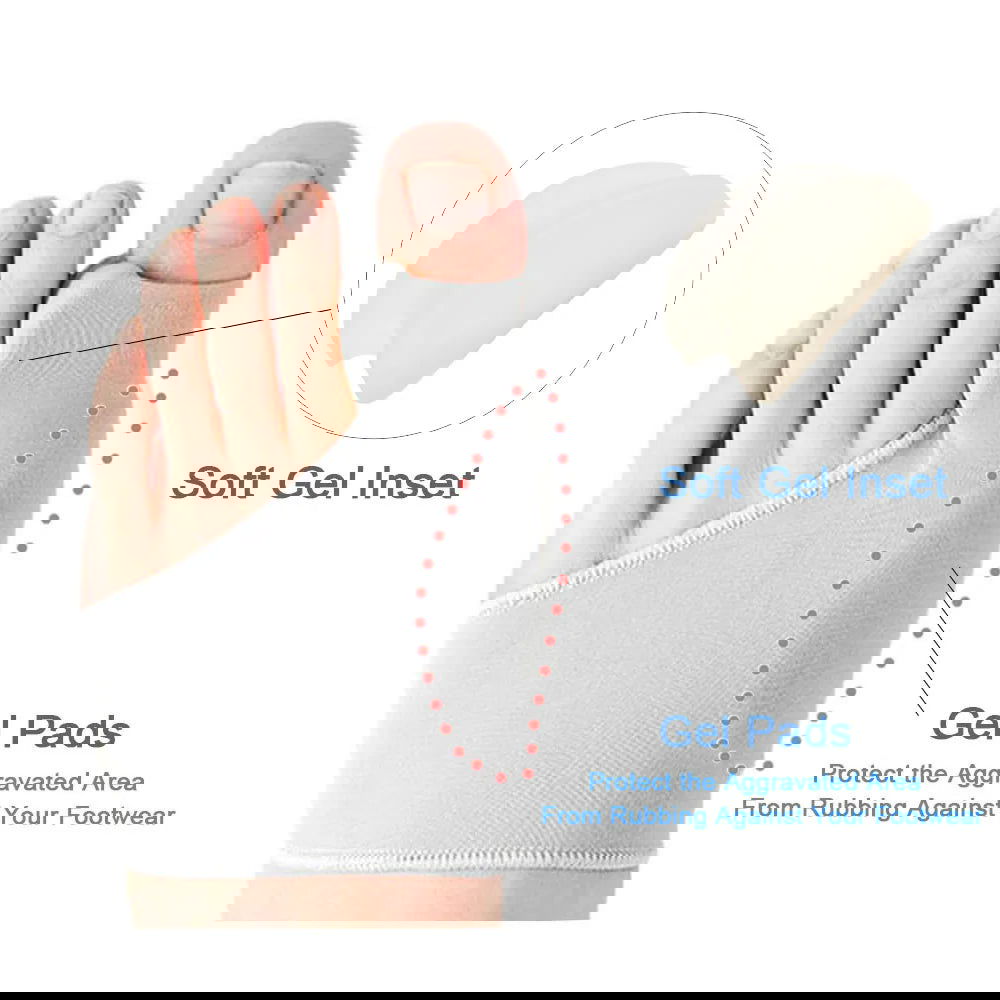 2Pcs=1Pair Toe Separator Hallux Valgus Bunion Corrector Orthotics Feet Bone Thumb Adjuster Correction Pedicure Sock Straightener - Slobuy