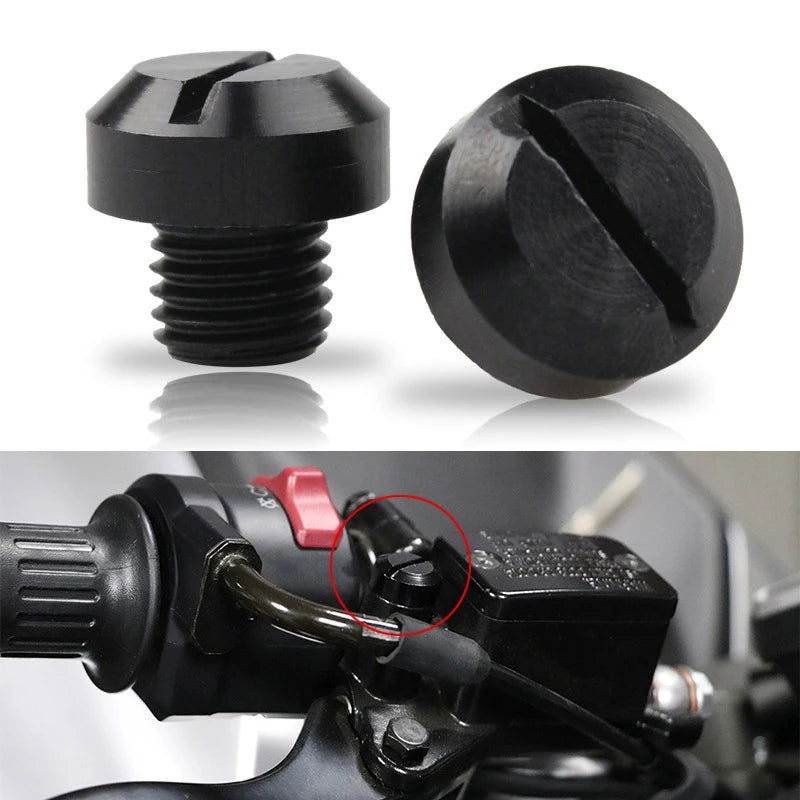2Pcs Anti-Rust Motorcycle CNC Aluminum M8 M10 Rear view Mirror Hole Plugs Screws Rearview Mirror Holder Motorcycle Accessories - Slobuy