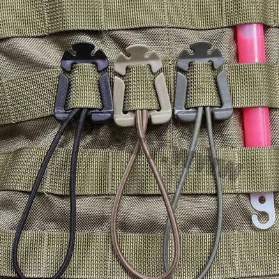 2Pcs Backpack Buckle Clamp Carabiner Survival Gear Tools Carabiner Clips Outdoor Nylon Camping Bag Hanger Hook wild hike - Slobuy
