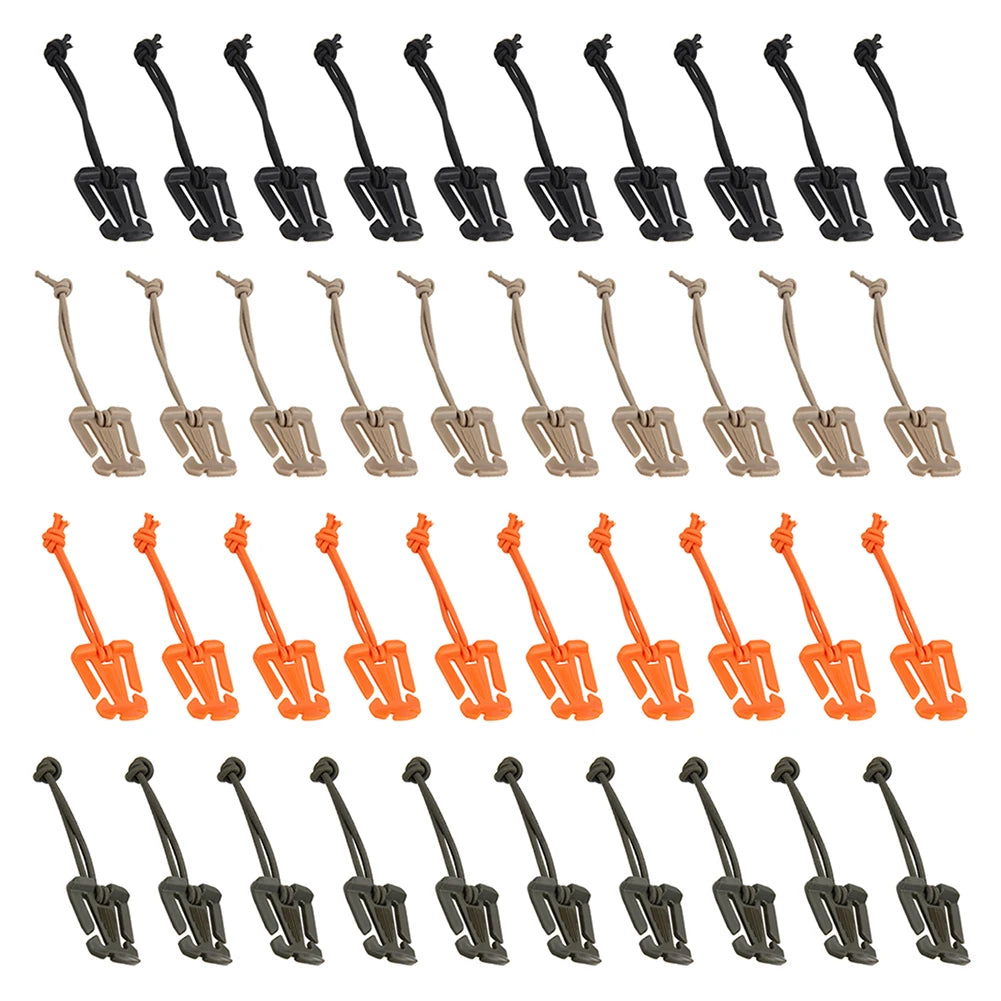 2Pcs Backpack Buckle Clamp Carabiner Survival Gear Tools Carabiner Clips Outdoor Nylon Camping Bag Hanger Hook wild hike - Slobuy