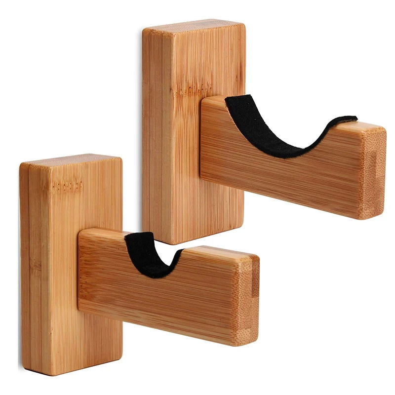 2Pcs Baseball Bat Stand Wooden Baseball Bat Display Holder Portable Wall Mount Hanger Softball Bat Hockey Stick Rack Bracket - Slobuy