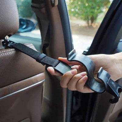 2Pcs Car Back Seat Hook Multifunctional Rear Headrest Hook Holder Adjustable Umbrella Trunk Mount Auto Interior Accessories - Slobuy
