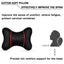 2Pcs Car Seat Neck Pillow Headrest Rest Cushion Support PU Leather Knitted Seat  Auto Black Safety Pillow car Accessories - Slobuy