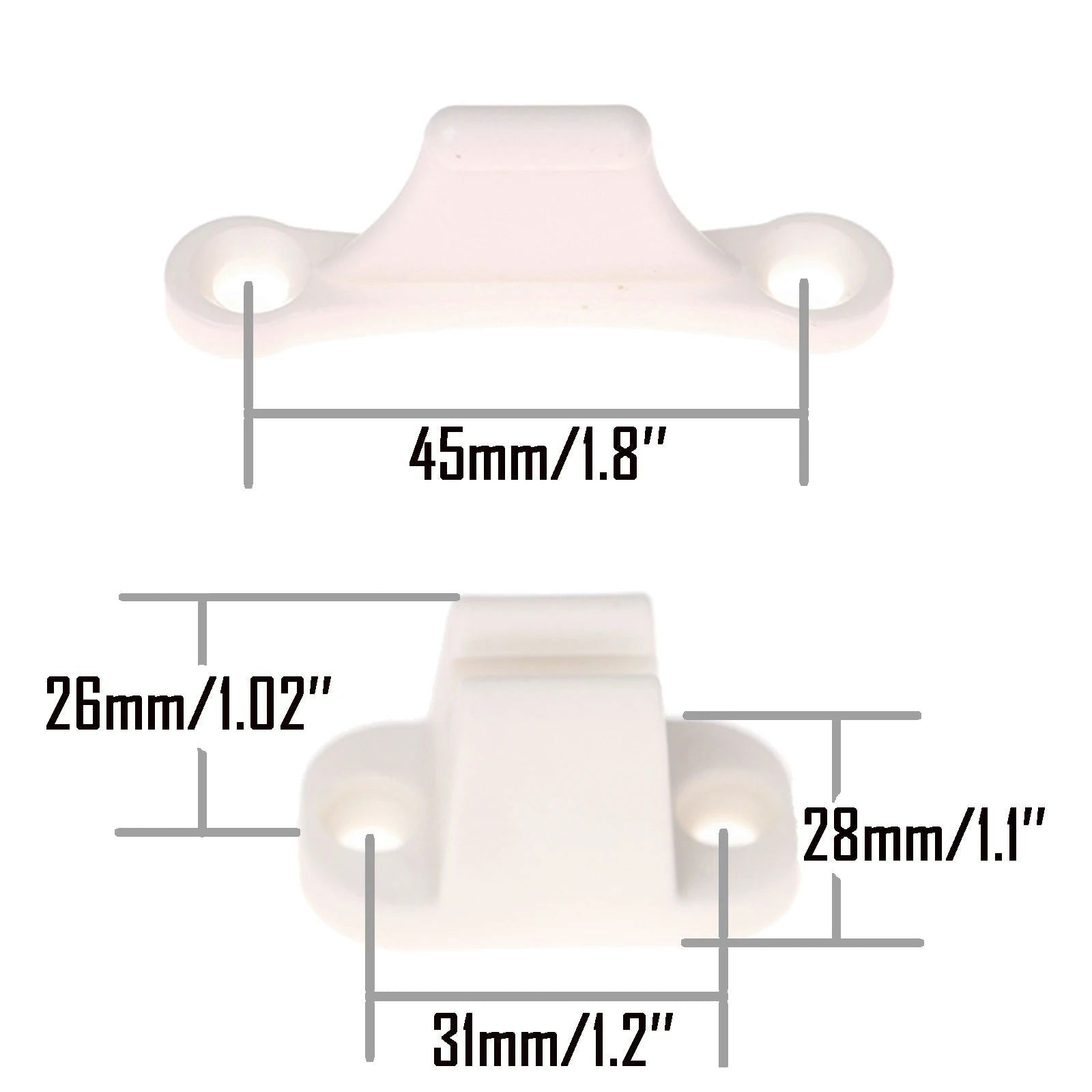 2Pcs Caravan RV Door Retainer Stopper Resile Catch Stay Limiters Camping Push Catch Holder Camper Motorhome Boat Trailer Nylon - Slobuy