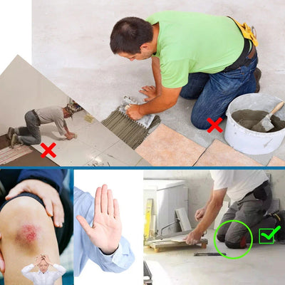 2Pcs Professional Knee Protection Pad Paste Kneeler for Floor Wall Tile Manual Fixing Workers Gardening Construction Tools - Slobuy