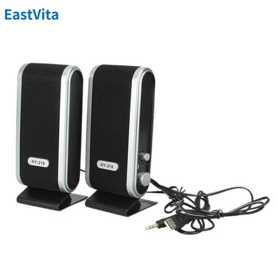 2Pcs USB Power Bluetooth Speakers Portable 3.5mm Mini Outdoor Sound Box With Ear Jack Sound Surround Loudspeaker for PC Computer - Slobuy
