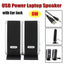 2Pcs USB Power Bluetooth Speakers Portable 3.5mm Mini Outdoor Sound Box With Ear Jack Sound Surround Loudspeaker for PC Computer - Slobuy