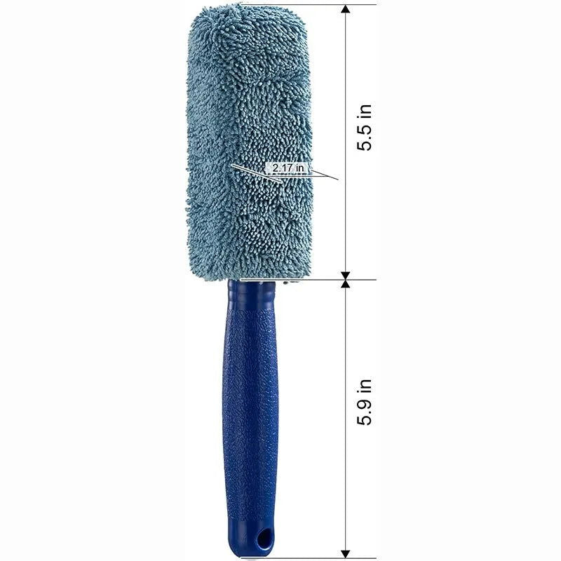2Piece Car Wash Brush Microfiber Tire Scrubber Wheel Brush Trunk Dust Remover Detailing Clean Tool Car Cleaning Tools - Slobuy
