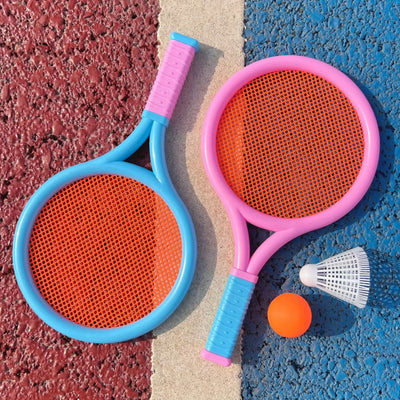 2 Badminton Racket Send Badminton Tennis Outdoor Sports and Leisure Two Parent Child Interactive Toys - Slobuy