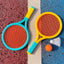 2 Badminton Racket Send Badminton Tennis Outdoor Sports and Leisure Two Parent Child Interactive Toys - Slobuy