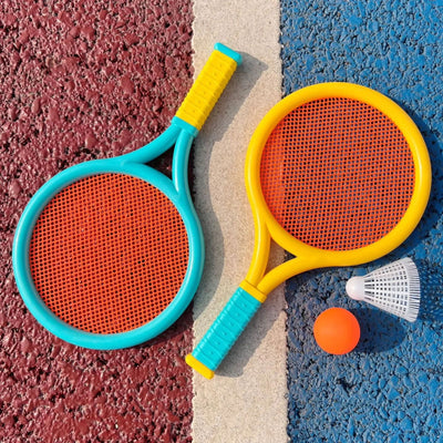 2 Badminton Racket Send Badminton Tennis Outdoor Sports and Leisure Two Parent Child Interactive Toys - Slobuy