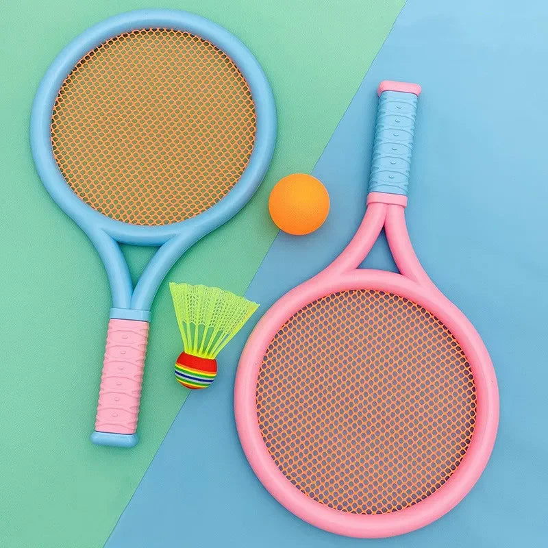 2 Badminton Racket Send Badminton Tennis Outdoor Sports and Leisure Two Parent Child Interactive Toys - Slobuy