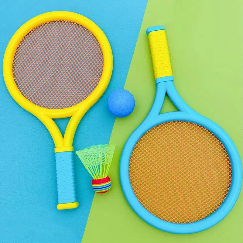 2 Badminton Racket Send Badminton Tennis Outdoor Sports and Leisure Two Parent Child Interactive Toys - Slobuy