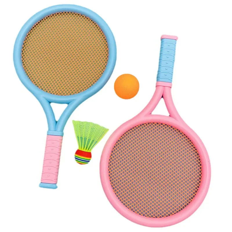 2 Badminton Racket Send Badminton Tennis Outdoor Sports and Leisure Two Parent Child Interactive Toys - Slobuy
