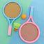 2 Badminton Racket Send Badminton Tennis Outdoor Sports and Leisure Two Parent Child Interactive Toys - Slobuy