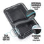 2 Compartment BPA Reusable Meal Prep Containers Rectangular Lunch Containers Microwavable Safe - Stackable Food Storage Trays - Slobuy