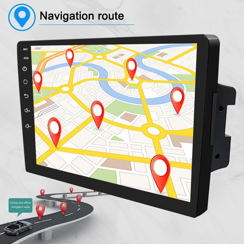 2 Din Android 12 Car Radio Multimedia Video Player Navigation GPS 9 inch Stereo Head unit For Nissan Kia Honda Toyota - Slobuy