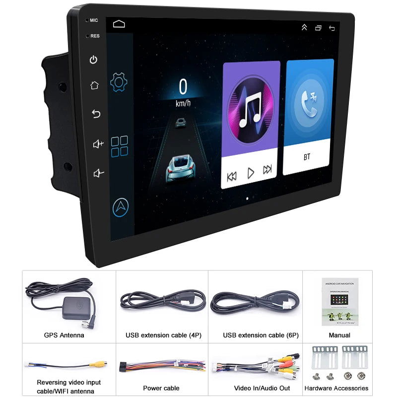 2 Din Android 12 Car Radio Multimedia Video Player Navigation GPS 9 inch Stereo Head unit For Nissan Kia Honda Toyota - Slobuy