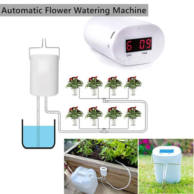 8/4/2 Head Automatic Watering Pump Controller Flowers Plants Home Sprinkler Drip Irrigation Device Pump Timer System Garden Tool - Slobuy