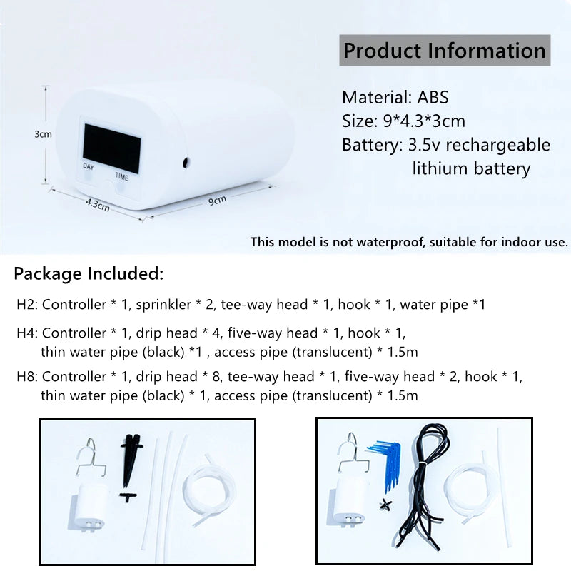 8/4/2 Head Automatic Watering Pump Controller Flowers Plants Home Sprinkler Drip Irrigation Device Pump Timer System Garden Tool - Slobuy