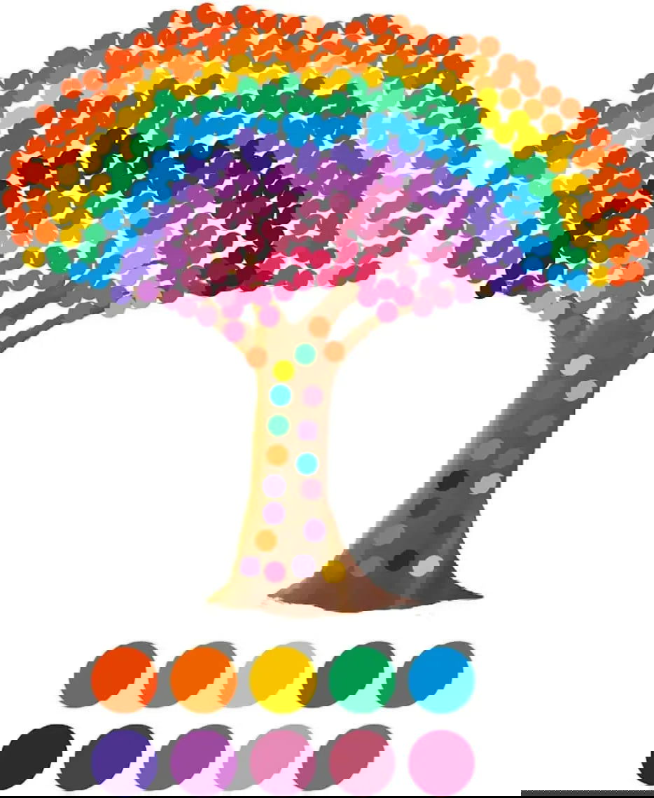 800 Pieces of 1/2 Inch Round Color Coded Label Dot Stickers, 10 Colors for Home Office Classroom - Slobuy