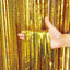 2 Meters Party Backdrop Curtains Glitter Gold Tinsel Fringe Foil Curtain Birthday Wedding Decoration Adult Anniversary Decor - Slobuy