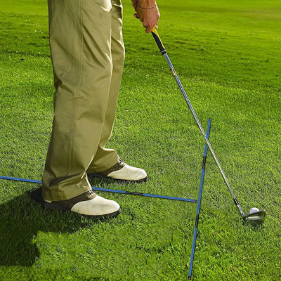 2 Pack Golf Alignment Stick  Golf Alignment Sticks Collapsible Golf Practice Rods Swing Trainer Tools Golf Swing Training Tool - Slobuy