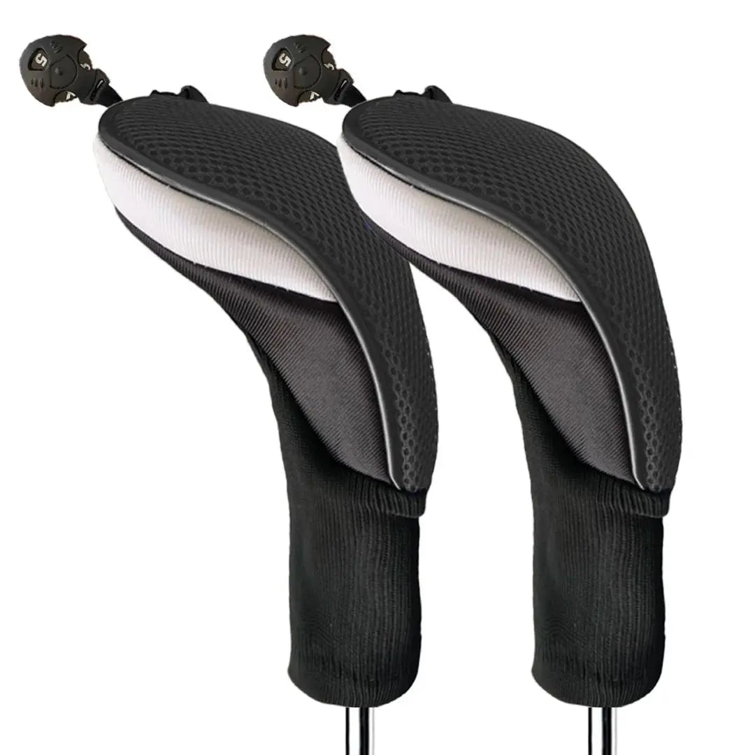 Golf Club Head Covers for Woods Hybrids Value 1/2 Pack,Protective Headcovers with Interchangeable No.Tags - Slobuy