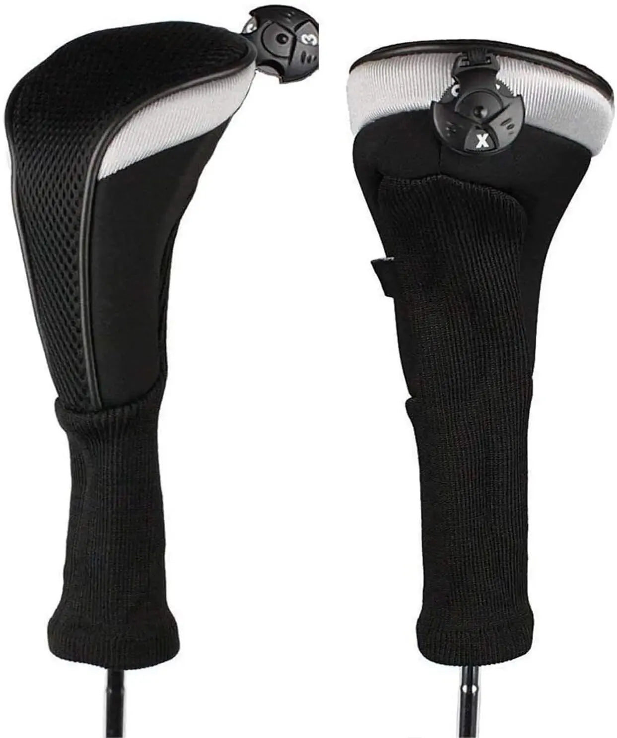 Golf Club Head Covers for Woods Hybrids Value 1/2 Pack,Protective Headcovers with Interchangeable No.Tags - Slobuy