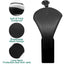 Golf Club Head Covers for Woods Hybrids Value 1/2 Pack,Protective Headcovers with Interchangeable No.Tags - Slobuy