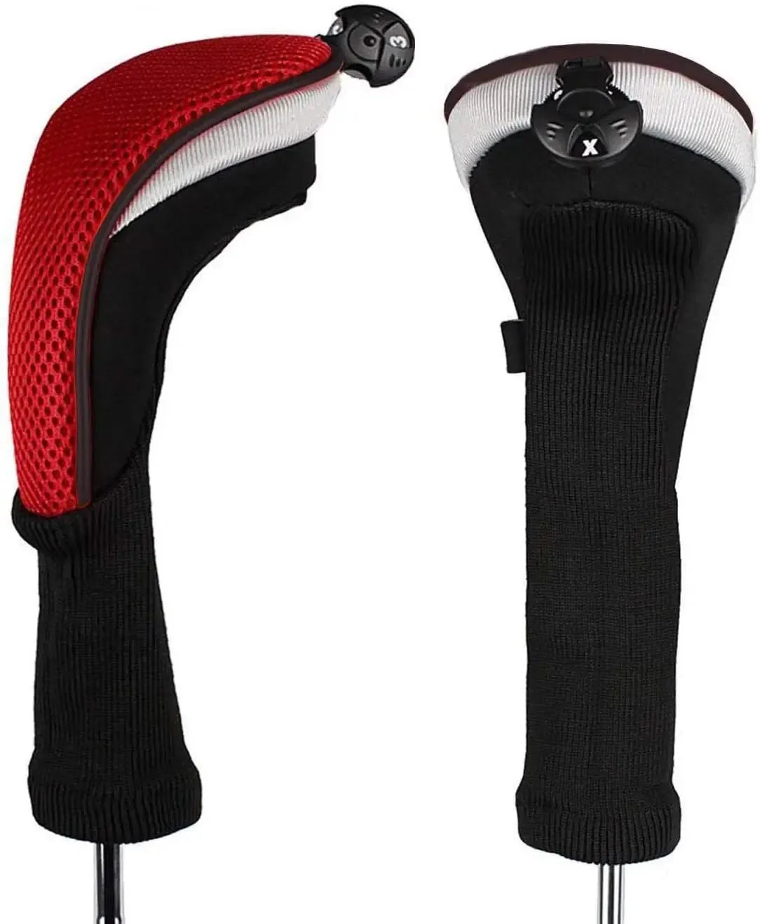 Golf Club Head Covers for Woods Hybrids Value 1/2 Pack,Protective Headcovers with Interchangeable No.Tags - Slobuy