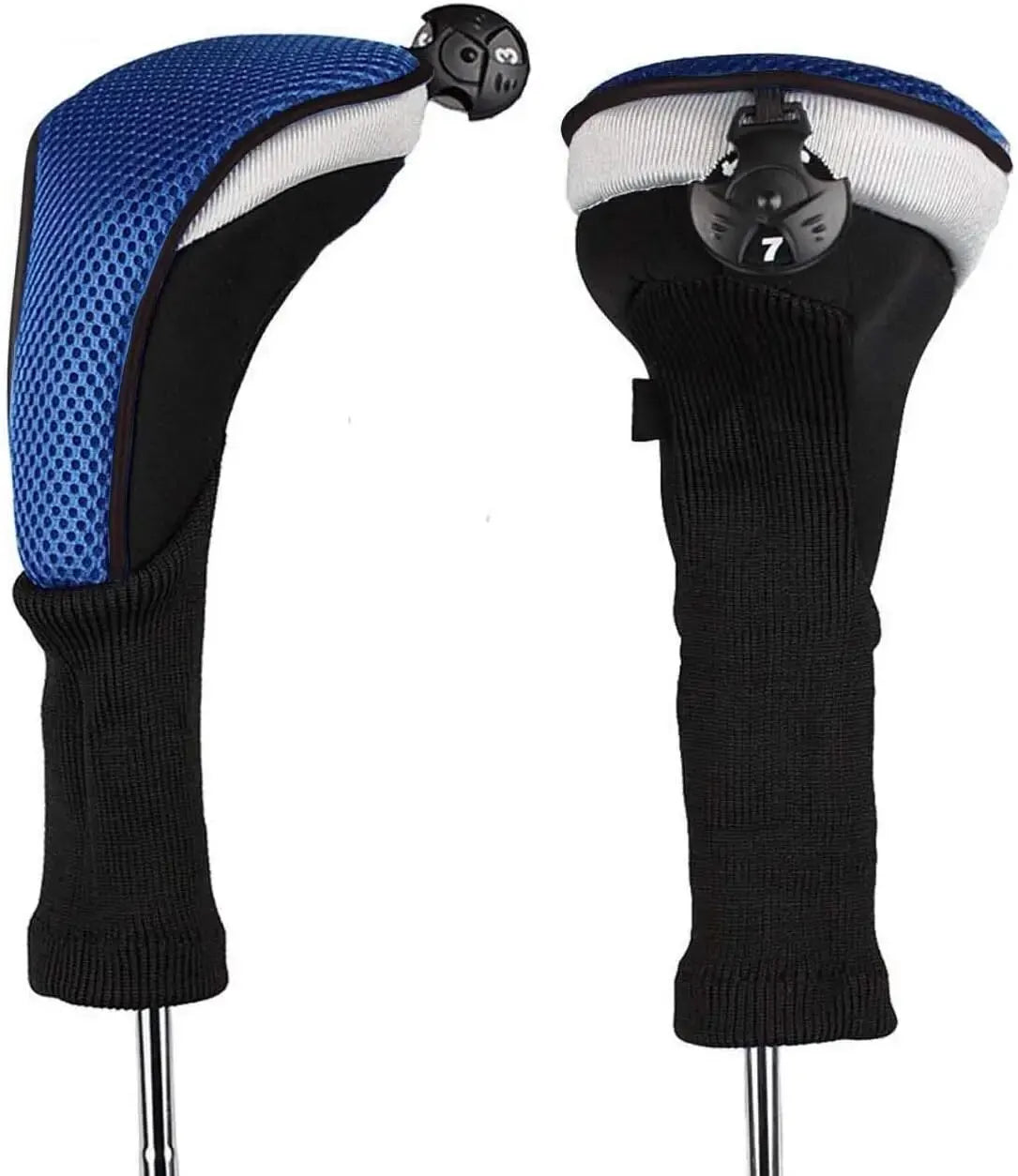 Golf Club Head Covers for Woods Hybrids Value 1/2 Pack,Protective Headcovers with Interchangeable No.Tags - Slobuy