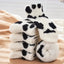 2 Pairs Cute Cow Spots Print Socks, Thickened & Warm Coral Fleece Socks, Women's Stockings & Hosiery - Slobuy