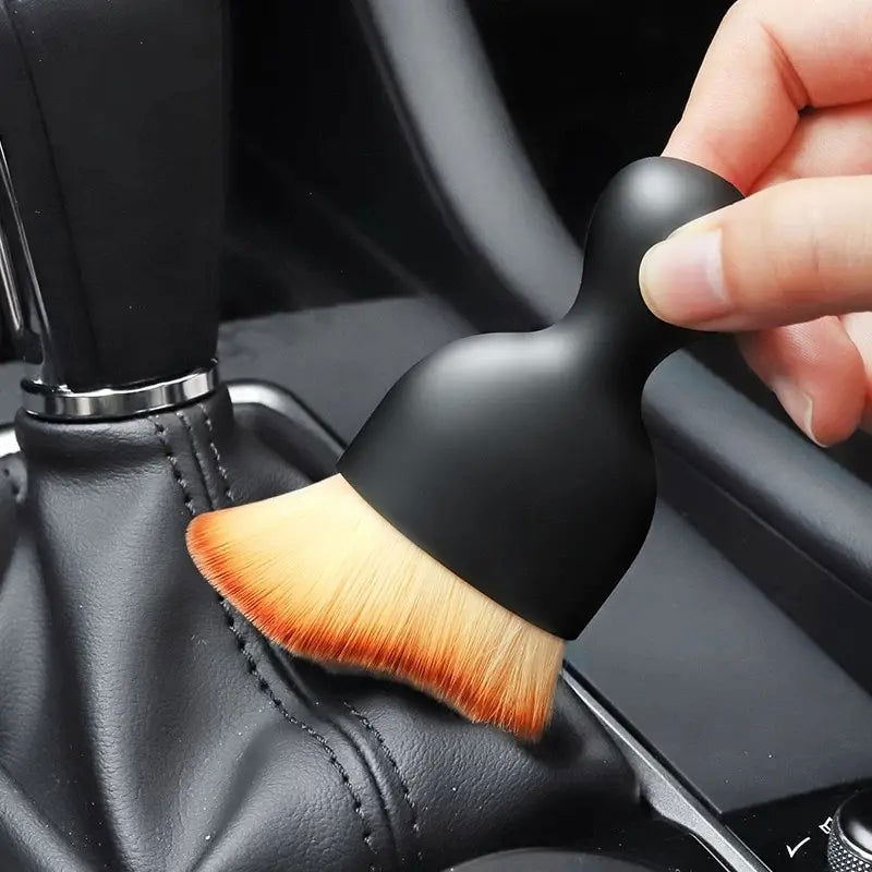 2 Pcs Car Interior Dust Sweeping Soft Brush Car Washing Tool Keyboard Gap Car Dust Brush out Trend Cleaning Brush - Slobuy