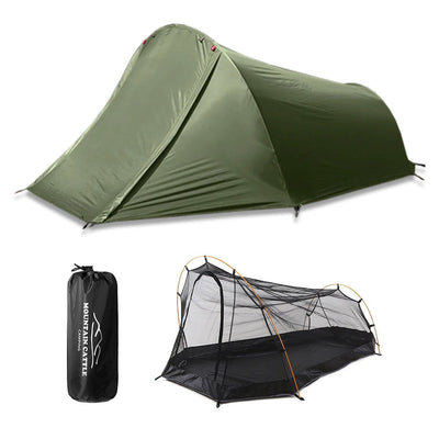 2 Person Camping Tent Outdoor Tents Waterproof Summer Beach Tent For Camping Biking Hiking Muntaineering Fishing - Slobuy