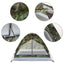 Camping Tent Waterproof Windproof UV Sunshade Canopy for 1/2 Person Single Layer Outdoor Portable Camouflage Tent Equipment - Slobuy
