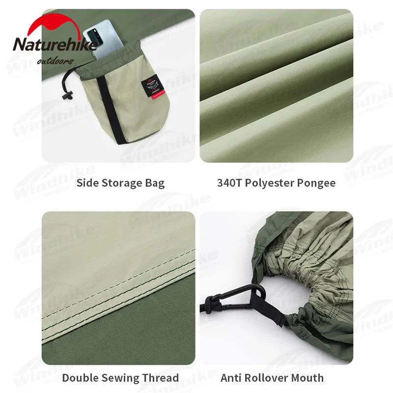 Naturehike Camping Swing Hammock Ultralight 600g Anti Rollover 1/2 Persons 200kg Bearing Weight Outdoor Forest Portable Hammock - Slobuy