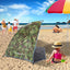 2 Persons Camping Tent Single Layer Outdoor Tent Anti UV Beach Tents Sun Shelters Awning Shade for Fishing Picnic Park - Slobuy