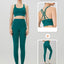 2 Piece Yoga Clothes Women's Tracksuit Athletic Wear Pilates Fitness Suit Gym Workout Push Up Clothes Sports Bra Leggings Suit - Slobuy