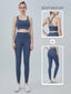 2 Piece Yoga Clothes Women's Tracksuit Athletic Wear Pilates Fitness Suit Gym Workout Push Up Clothes Sports Bra Leggings Suit - Slobuy