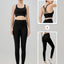 2 Piece Yoga Clothes Women's Tracksuit Athletic Wear Pilates Fitness Suit Gym Workout Push Up Clothes Sports Bra Leggings Suit - Slobuy