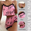 2 Pieces Set Women'S Pajama Shorts Suit Homewear Print Underwear Pijama Sexy Lingerie Camisoles Tanks Nighty Ladies Sleepwear - Slobuy