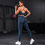 2 Pieces Women's Tracksuit Seamless Yoga Set Workout Sportswear Gym Clothing High Waist Leggings Fitness Sports Suits - Slobuy