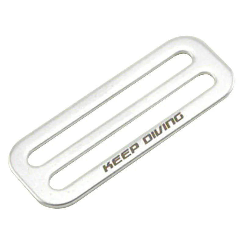 2" Stainless Steel Diving Weight Belt Waist Buckle Slide Keeper D Ring Webbing Harness Belt Retainer Stopper Freediving Surfing - Slobuy