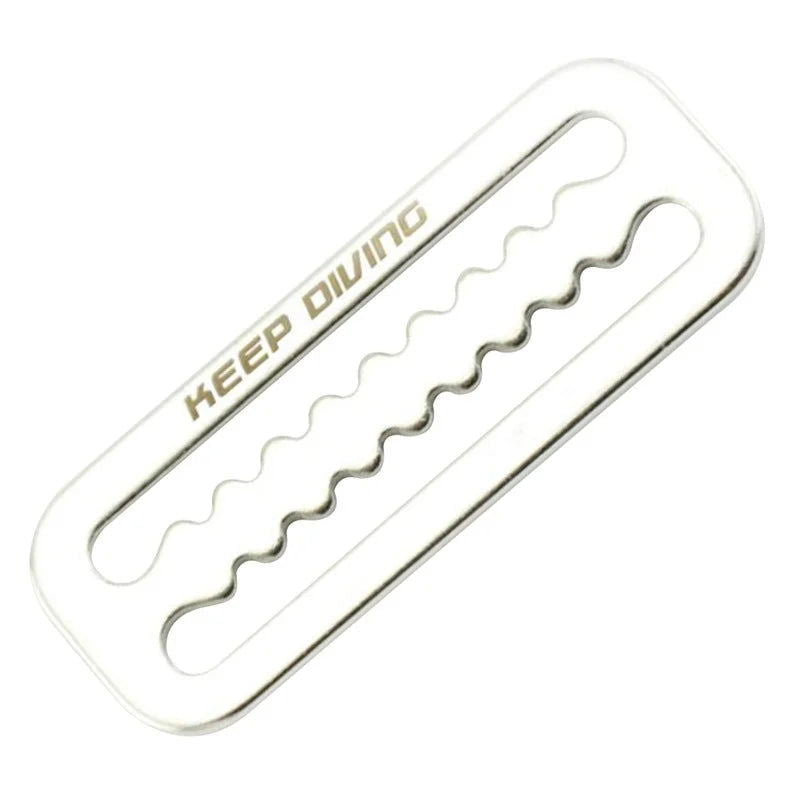 2" Stainless Steel Diving Weight Belt Waist Buckle Slide Keeper D Ring Webbing Harness Belt Retainer Stopper Freediving Surfing - Slobuy