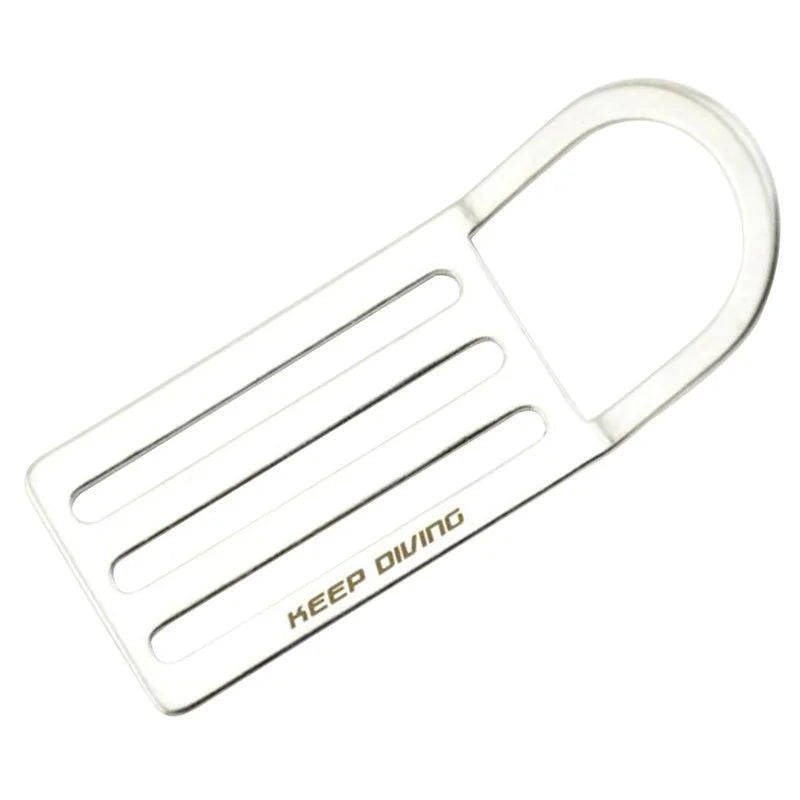 2" Stainless Steel Diving Weight Belt Waist Buckle Slide Keeper D Ring Webbing Harness Belt Retainer Stopper Freediving Surfing - Slobuy