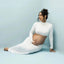 2 in 1 Maternity Dresses For Photo Shoot Sexy Long Sleeve Tops Clothing Elastic Fabric Slim Fit Two Piece Set For Pregnant Women - Slobuy