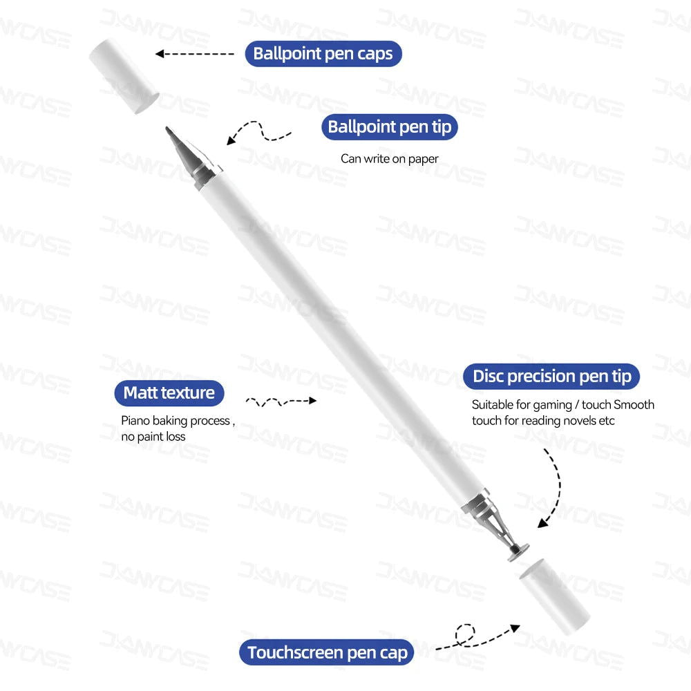 2 in 1 Universal Stylus Pen For Tablet Mobile Android ios Phone iPad Accessories Drawing Tablet Capacitive Screen Touch Pen - Slobuy